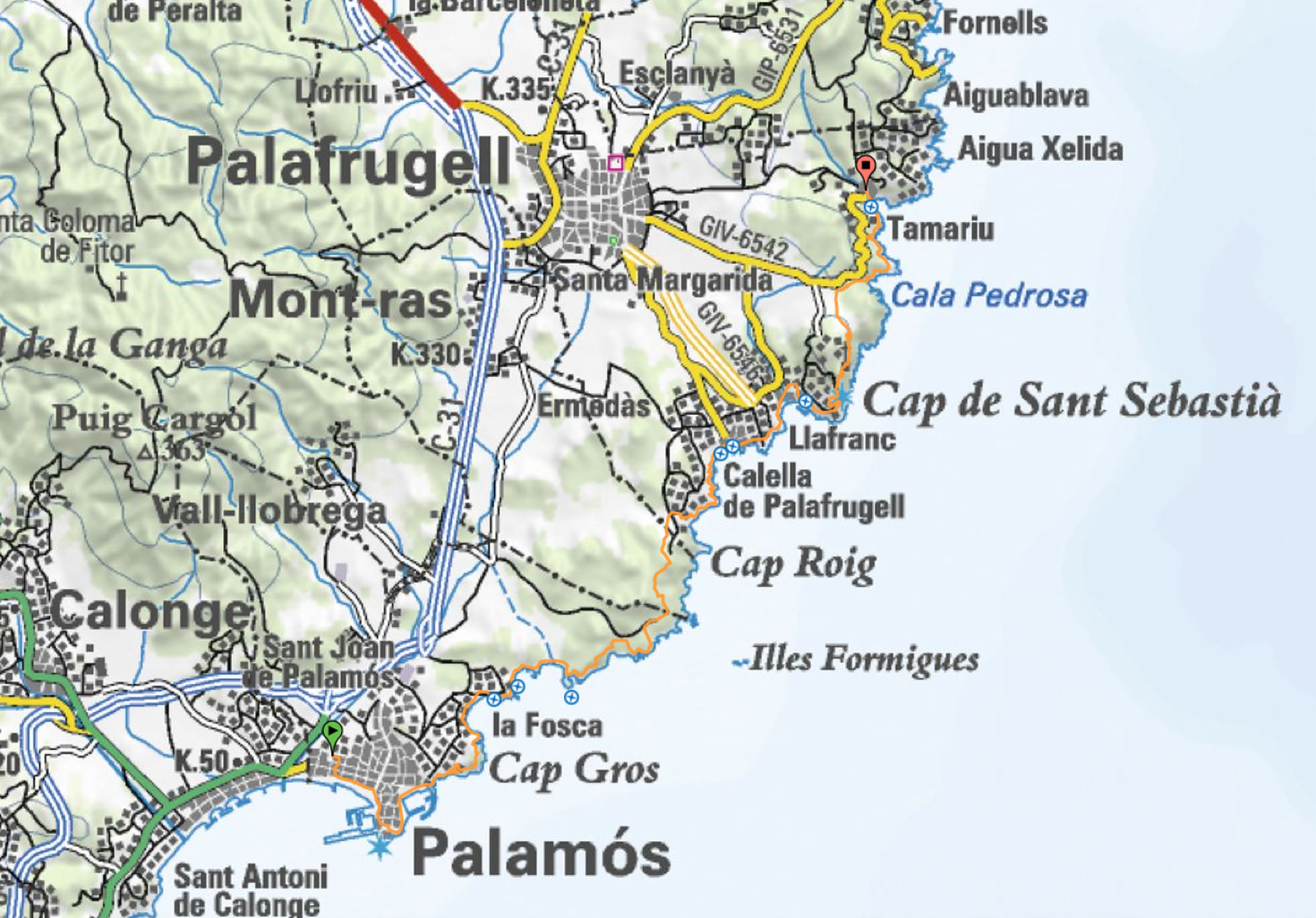 Plànol de l'Institut Cartogràfic de Catalunya 





